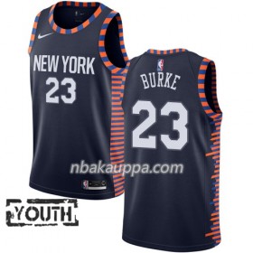 New York Knicks Trey Burke 23 2018-19 Nike City Edition Navy Pelipaidat Swingman - Lasten